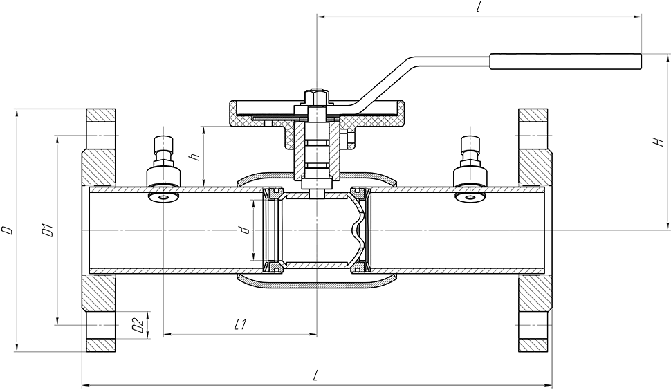 Кран шаровой приварной КШ.П.Р.BV ALSO - размеры и характеристики